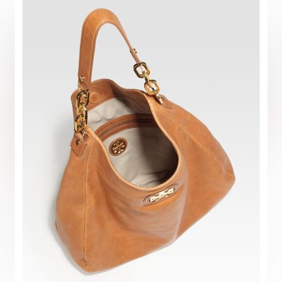 Tory Burch City Hobo Bag Never ever used with original dust bag caramel color - Picture 3 of 15